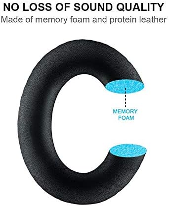 A20 Headset Replacement Ear Pads Ear Cushions Kit Compatible with Bose Aviation Headset X A10 A20 Headphone Ear Cups Ear Cover Earpads Repair Parts Memory Foam Earpads(Black)