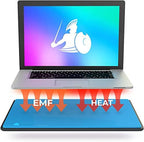 DefenderShield Laptop Pad for EMF Protection – DefenderPad EMF Blocker Pad That Protects from Heat, Battery & Wireless RF Emissions – Durable, Non-Slip Design for Laptops Up to 17” – Black