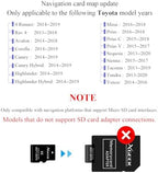 2024 Navigation SD Card Map Update Accessories 86271 0E076 Compatible with Toyota Tacoma HighlanderRAV4 Tundra 4Runner Sienna Prius Venza Mirai CorollaUSA/Canada