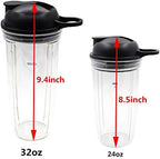Replacement Parts New Blade with Cup and Lid Intended for Nutri Ninja Blender BL610