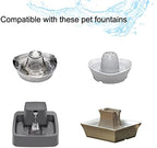 8 Pack Pet Fountain Filter Replacement,4 Carbon Filters and 4 Foam Pre-Filter Replacement Compatible with Multiple Pet Water Dispensers Water Bowl