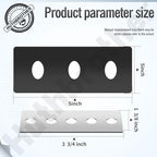 Snow Blower Impeller Modification Kit - 1/4" 3-Blade Universal, for Modifies 2-Stage Machine (3)