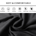 Wide Headbands For Women Stretch Headband Boho Head Bands Women's Hair Band Turban Workout Hairband Accessories Black 6 Pack