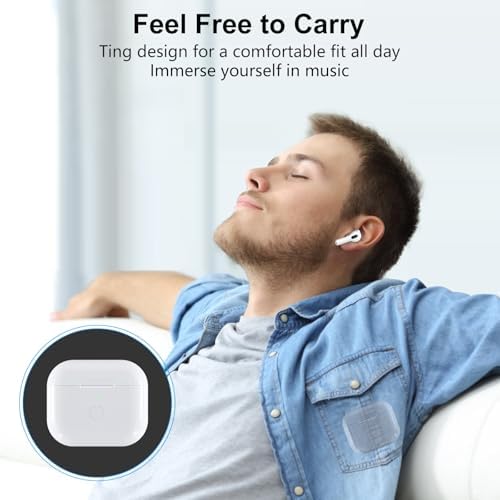 Compatible for AirPods 3rd Generation Charging Case Replacement, Wireless Air Pod 3 Charger Case with Bluetooth Pairing Without Earbuds, White