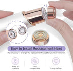 Generation 2 Replacement Heads for Flawless Facial Hair Remover Replacement Heads,Suitable for Flawless Replacement Heads Gen 2 for Flawless Facial Hair Remover for Women,As Seen On TV.(4 Pack)