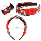 VELSCRUN Headbands for Women Girls 12 Pack Stylish Top Knotted Headbands Flower Headband For Women's Hair Non Slip Women Fashion Head Bands Wide Hairband Mom Sisters Hair Accessories