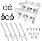 Grill Replacement Parts for Cuisinart 5 Burner GAS2456AS, GAS2556AS, GAS1456ASO, GAS1456BSO, GAS9456AS/ASO, GAS9556AS/ASO, GAS2420AS,Grill Burner, Heat Plate, Igniter, Stainless Steel
