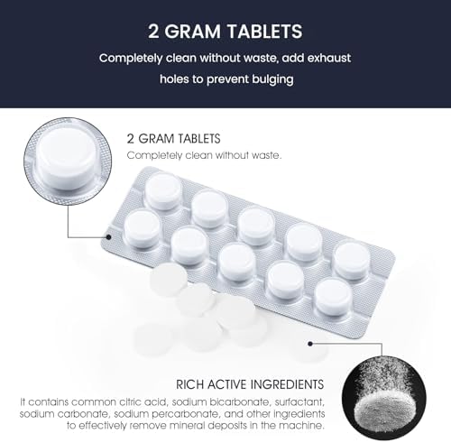 Espresso Machine Cleaning Tablets and Filters for Breville Espresso Machines (10 Tablets + 12 Filters) - 2 Gram Cleaning Tablets & Replacement Water Filter - Espresso Cleaner Accessories