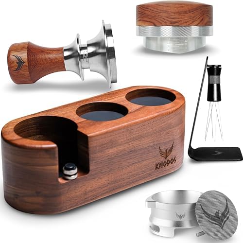 Breville Espresso Machine Accessories Set 54mm Tamping Station, Wdt, Dosing Funnel,Tamper, Puck Screen and Distribution Tool