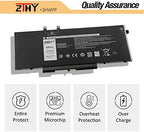 68Wh 3HWPP Laptop Battery Replacement for Dell Latitude 5401 5410 5411 5501 5510 5511 Precision 3541 3551 Inspiron 7706 2-in-1 Inspiron 17 7500/7506 2-in-1 Black 10X1J N2NLL 1VY7F 451-BCMN 4-Cell