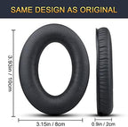 Replacement Ear Pads for Bose Aviation A20, Earpads Cushions Compatible with Bose Aviation Headset X A10 A20, Durable Leather Slow Rebound Memory Foam (Black)