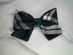 Plaid Hair Bow with Tail/Back to School Uniform Plaid Fabric/First day of School/Plaid Accessories/Alligator Clip/School Uniform Plaid (Plaid 89)