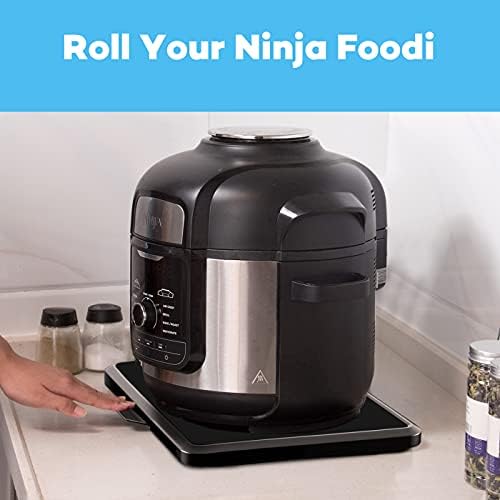 Goldlion Appliance Sliding Tray Compatible with Ninja Foodi and Instant Pot Extra Wide Rolling Tray Accessories for Air Fryer, Coffee Maker, Stand Mixer and Blender, 16.1'' Wide by 11.7'' Deep