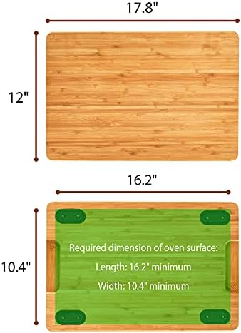 Umilife Cutting board Compatible with Ninja Foodi SP101 SP201 SP301 SP351 DCT401 DCT402 Air Fryer Oven, Accessories for Countertop Convection Toaster Oven, Creates Storage Space, Protects Cabinets