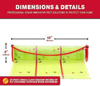 Catchmaster Giant Fly Glue Trap 3-Pack 30 Feet Each, Adhesive Fly Traps Outdoor, Sticky Bug Catcher, Bulk Flying Insect Paper Roll, Pet Safe Pest Control for Garage, Barn, Greenhouse & Garbage Room