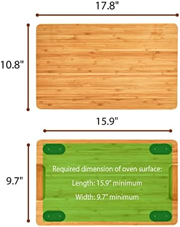 Cutting board Compatible with Breville BOV800XL/845BSS/860BSS Smart Oven Air Fryer, Accessories for Countertop Convection Oven, Heat Resistant Silicone Feet, Creates Storage Space, Protects Cabinets