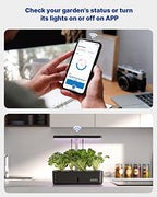 iDOO Hydroponics Growing System Kit 12Pods, Christmas Gifts for Women Mom, Herb Garden Indoor with LED Grow Light for Home, Built-in Fan, Auto-Timer, Adjustable Height Up to 11.3", 12Pods WiFi-Black