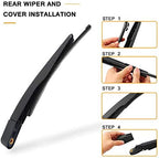Rear Wiper Arm Blade Replacement for Ford Explorer 2011-2023,Escape 2013-2018,2015-2019 Lincoln MKX Back Windshield Wiper Blade Arm Set -Original Equipment Replacement