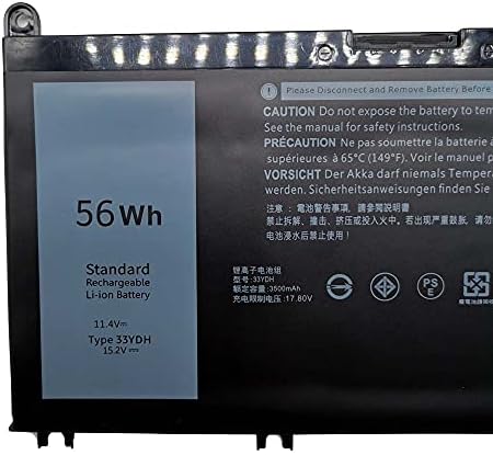 33YDH Replacement Battery Compatible with Dell (G3 G5 G7) 15 3579 5587 7588/17 3779,Ins 15-7577,15GD 15PD 15PR 17PD,Inspiron 15 7577/17 7773/17 7778 7779,Latitude 14 15 3490 3580 3590