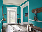 KILZ TRIBUTE Paint & Primer, Interior, Color Sample, True Teal, 8 Ounces