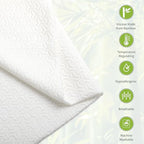 MEOVEN Wedge Pillow Cover for 24x24x10 Bed Wedge Pillow, Hypoallergenic, Replacement Wedge Pillow Case Cover with Zipper & Pockets