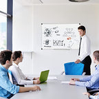 Amazon Basics Magnetic Dry Erase Whiteboard, 36 x 24-Inch, Aluminum Frame, Silver/White