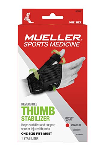 Med Spec 264014 ASO Ankle Stabilizer, Black, Medium & Mueller Sports Medicine Adjust-to-Fit Thumb Stabilizer, For Men and Women, Black, One Size Fits Most, arthritis