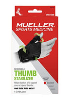Med Spec 264014 ASO Ankle Stabilizer, Black, Medium & Mueller Sports Medicine Adjust-to-Fit Thumb Stabilizer, For Men and Women, Black, One Size Fits Most, arthritis