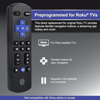 GE Roku TV Remote Replacement Only for ROKU TV and TCL Roku TV Remote/ONN Roku TV Remote/Hisense Roku TV Remote/Sharp Roku/Element Roku/Westinghouse Roku/Philips Roku Replacement Remote 66814