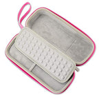 Caseling Hard Stethoscope Case Compatible with 3M Classic III, Lightweight II S.E, Cardiology IV Diagnostic, Includes ID Slot and Mesh Pocket for Nurse Accessories (Pink - Pu Leather)