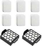 6 Foam Filter + 2 Hepa Filter Replacement for Shark ZU62 ZU60 NV255 NV150 NV251 NV151 Navigator Rotator Pet Pro Upright Vacuum Part 1238FT60 1239FT60