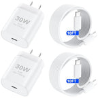 USB C for iPhone 16 15 Pro Max Charger Fast Charging Block, 30W USB C Charger with 10FT USB-C Fast Charging Long Cable Cord for iPhone 16 Pro Max/16 Pro/16 Plus/16/15 ProMax/15Pro/15Plus/15 GalaxyS24