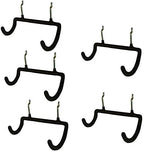 Menecor 5PCS Pegboard Drill Holder with Double Hooks and Accessories Bag for Power Tools