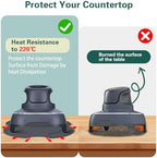 Air Fryer Trivets Silicone for Ninja Crispi, Heat-Resistant Hot Pads Potholders for Ninja Crispi Airfryer Accessories, Dishwasher-Safe Kitchen Holder
