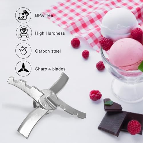 Replacement Stainless Steel Paddle Blade Compatible with Ninja Creami NC300 Series Ice Cream Makers, Mixing Parts for Ninja NC299AMZ, NC301, CN305A, CN301CO Ice Creami accessories