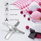 Replacement Stainless Steel Paddle Blade Compatible with Ninja Creami NC300 Series Ice Cream Makers, Mixing Parts for Ninja NC299AMZ, NC301, CN305A, CN301CO Ice Creami accessories