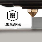 HATCHBOX ABS 3D Printer Filament, Dimensional Accuracy +/- 0.03 mm, 1 kg Spool, 1.75 mm, Gray