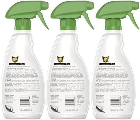 Raid Essentials Ant & Roach Killer Spray Bottle, Child & Pet Safe, Kills Insects Quickly, for Indoor Use, 12 Fl Oz (Pack of 3)