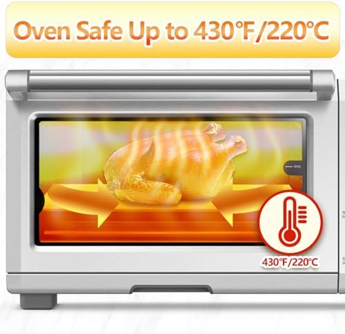 Air Fryer Paper Liners Disposable Compatible with Breville the Smart Oven Air Fryer Pro BOV900BSS, 200 PCS Parchment Paper Sheets for Baking Airfryer paper Liners Accessories for Breville