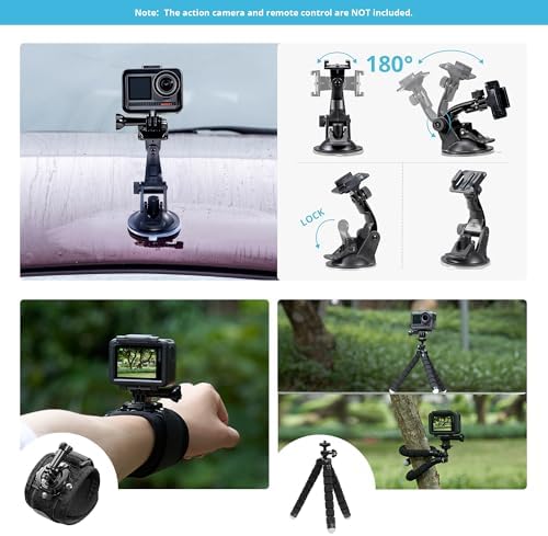 AKASO Outdoor Sports Action Camera Accessories Kit 14 in 1 for AKASO EK7000/ EK7000 Pro/Brave 4/ Brave 7 LE/ V50X/ V50 Pro/ V50 Elite/Go Pro Hero 9 in Swimming Any Other Outdoor Sports