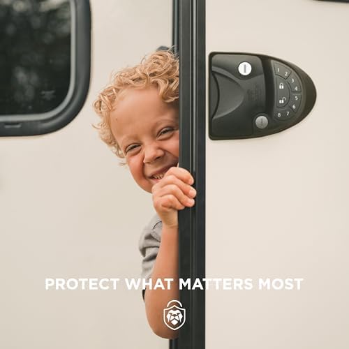 RVLOCK V4 RV Door Lock Keyless Entry Keypad, Durable Camper Door Latch, and Premium RV Lock Replacement with Patented Security Technology