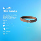 Gimme Beauty - Any Fit No Damage Hair Ties - Neutrals - Seamless Microfiber Hair Elastic - Hair Accessories With All Day Hold - No Snagging, Dents, or Breakage Hair Tie Pack (9 Count)