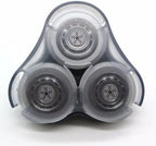 SH90 Replacement Rotary Heads for Philips Norelco Shavers Series 9000, New Version of Metal Wheel Buckle and Upgrade Double-Layer Precision Blades