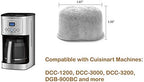 Cuisinart Compatible Activated Charcoal Water Filter Replacement - Universal Fit All Cuisinart and Braun Coffee Makers - Pure and Refresh Taste (12 Pack)