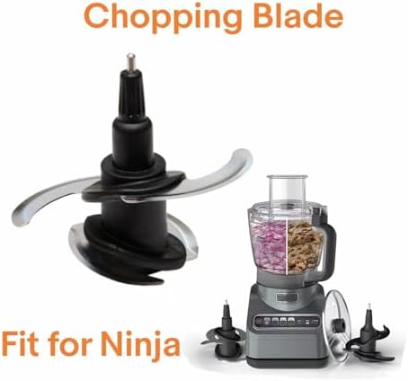 4 Blade Ninja Blender Blade Replacement Parts Compatible with 64oz(8Cup)72oz(9Cup) Food Processor Bowl Ninja Blades Auto iQ Chopping Blade 319KKU770 for Pitcher BL681A BL682 BL770AMZ and More