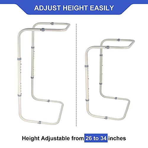 Zelen Blanket Lifter for Feet Lift Bar Sheet Riser Foot Tent Blanket Support Holder 26-34'' Adjustable Bed Cradle Assistance Device Hospital Bed Rail Accessories Leg Knee Ankle Post Surgery Recovery