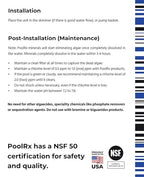 PoolRx Pool Unit #101066 6 Month Algaecide Treats 20k-30k gallons, Black