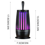 CSEONE Electric 𝑩𝒖𝒈 𝒁𝒂𝒑𝒑𝒆𝒓 for Indoor & Outdoor - Rechargeable 𝑴𝒐𝒔𝒒𝒖𝒊𝒕𝒐 & 𝑭𝒍𝒚 𝑲𝒊𝒍𝒍𝒆𝒓, Portable Quiet USB LED Light 𝑻𝒓𝒂𝒑 for Home Office #Daily Use (Black)