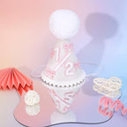 WAOUH Half Birthday Hat - Bow Cake Smash Crown for 6 Month Baby, Mini Photo Prop