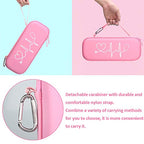 BOVKE Stethoscope Case fits 3M Littmann Classic III Monitoring Stethoscope, Lightweight II S.E, MDF Acoustica, Cardiology IV Diagnostic Stethoscope Holder with Pocket for Nurse Accessories, Pearl Pink